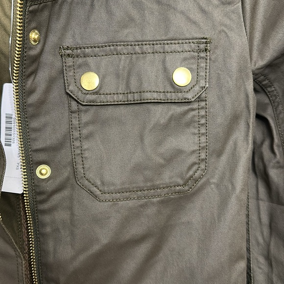 NWT Women’s J. Crew Waxed Cotton Downtown Field Utility Jacket - Picture 2 of 10
